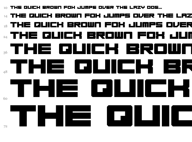 Base 45 font waterfall